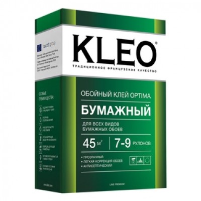 Клей для любых бумажных обоев, сыпучий KLEO Optima 7-9, 160гр, 35-45 м²/20